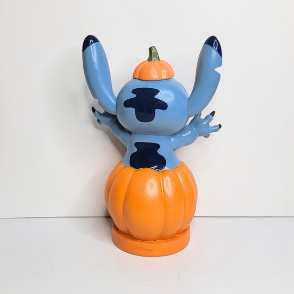 Stitch Pumpkin Jack-o-Lantern Halloween Figurine Disney Statue Holiday Decor NWT - Picture 5 of 8
